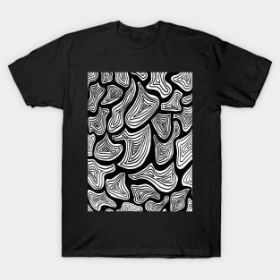 Swirled black T-Shirt